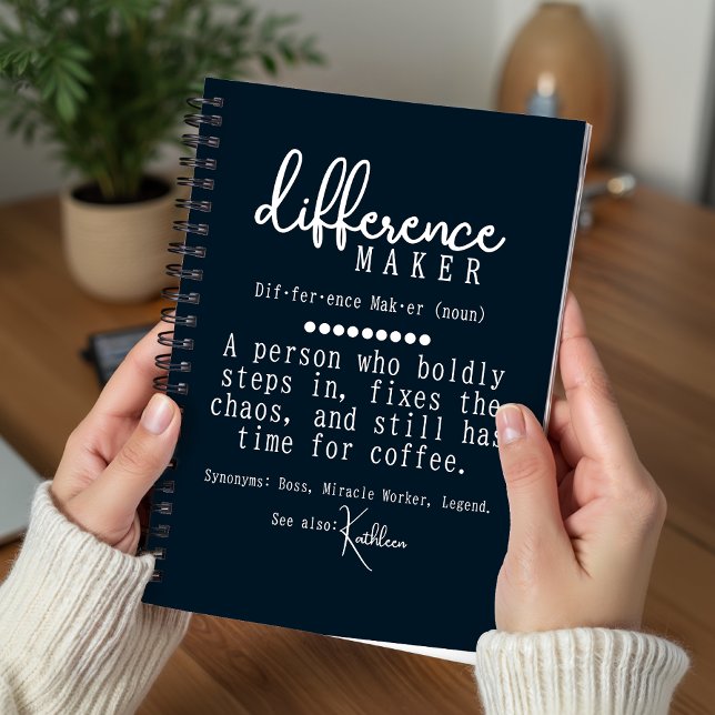 Nurse Thank You Personalised Definition Journal (Inspiring Definition-Style Custom Journal for Mentors, Leader Recognition Gift Personalized Diary)