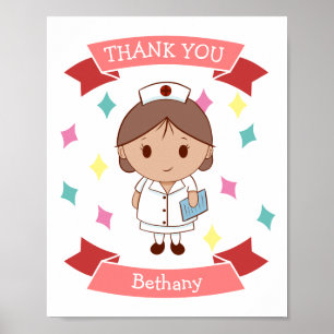 Nurse Thank you Personalised Poster