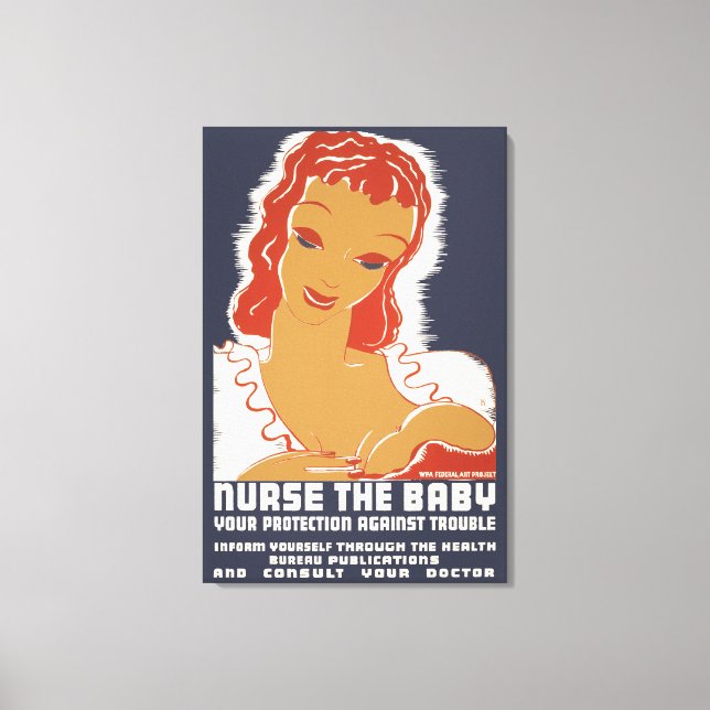 Nurse the Baby Canvas Print (Front)