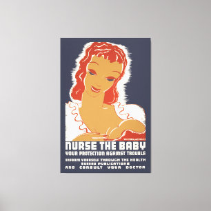 Nurse the Baby Canvas Print