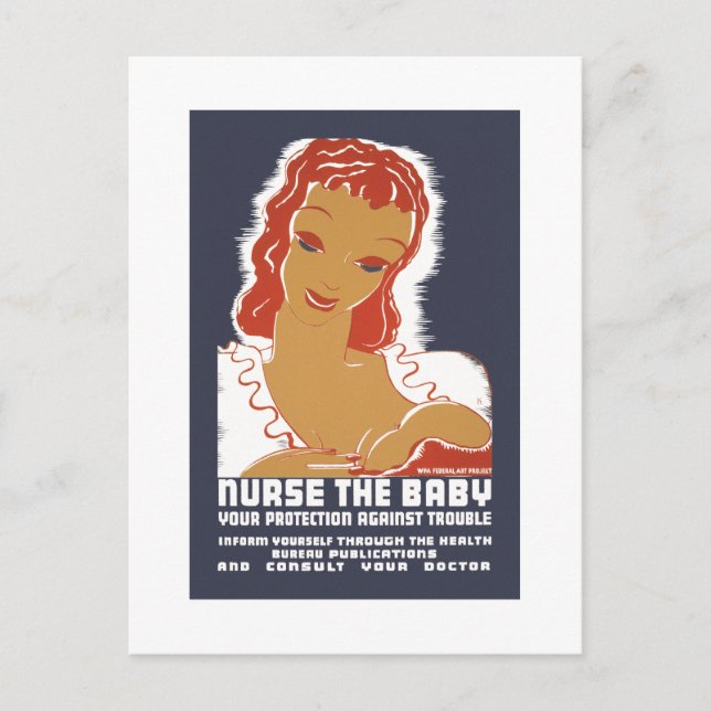 Nurse the Baby Postcard (Front)