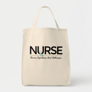 Nurse Tote Bag – Because Superheroes Need Stethosc