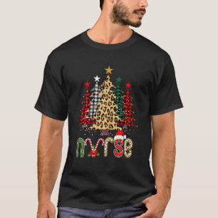 Nurse Tree Stethoscope Rn Lpn Scrub Nursing X-Mas T-Shirt