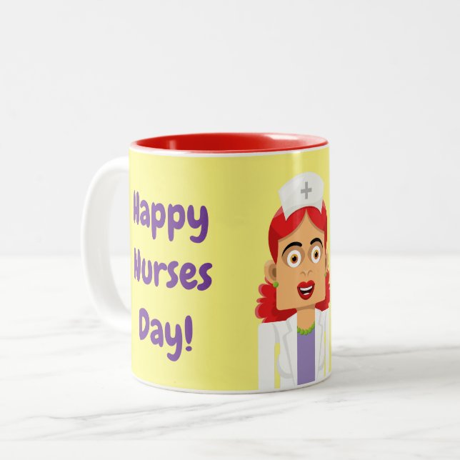 Nurse Two-Tone Coffee Mug (Front Left)