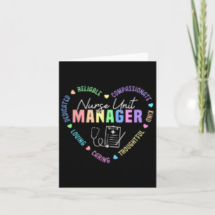 Nurse Unit Manager Appreciation Card