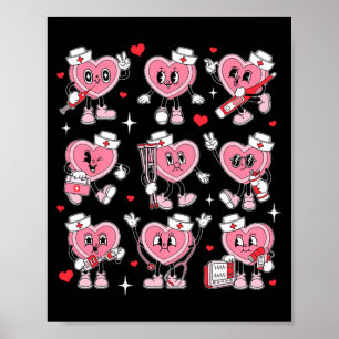 Nurse Valentine Candy Heart Er Icu Nicu Rn Nurses Poster