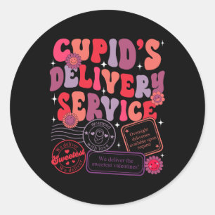 Nurse Valentine Cupid's Delivery Service Labour An Classic Round Sticker