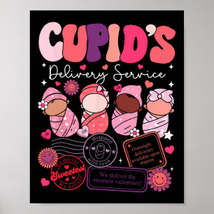 Nurse Valentine Cupid's Delivery Service Labour An Poster