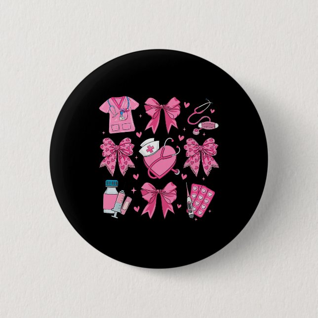 Nurse Valentines Day Valentine Er Icu Nicu Rn Nurs 6 Cm Round Badge (Front)