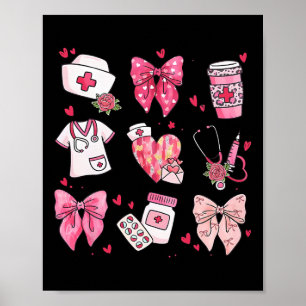 Nurse Valentines Day Valentine Er Icu Nicu Rn Nurs Poster