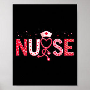 Nurse Valentines Day Valentine Er Icu Nicu Rn Nurs Poster