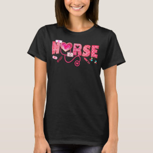 Nurse Valentines Day Valentine ER ICU NICU RN Nurs T-Shirt