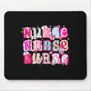 Nurse Valentines Stethoscope Valentine Nursing Gir Mouse Mat