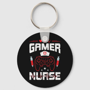 Nurse Video Gamer Gaming 1 Key Ring