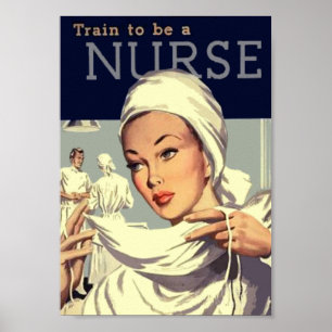 Nurse vintage poster