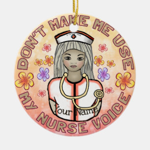 Nurse Voice Ceramic Tree Decoration