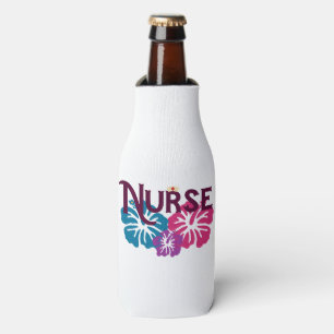 Nurse w-Hibiscus Bottle Cooler