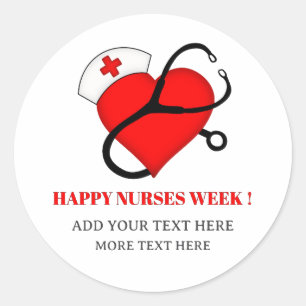 Nurse Week Classic Round Sticker