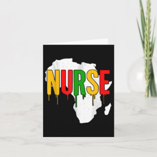 Nurse Week Juneteenth Pride African Heritage Day Card