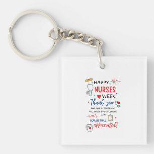 Nurse Week Sign Printable Appreciation Nurse Thank Key Ring