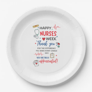 Nurse Week Sign Printable Appreciation Nurse Thank Paper Plate