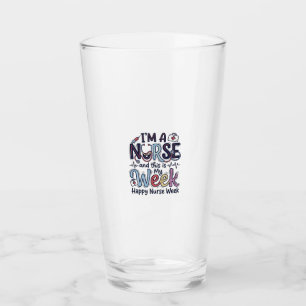 Nurse Week Vintage Typography Shirt Design_1 Glass