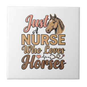 Nurse Who Loves Horses Vintage Engraving Shirt Des Tile