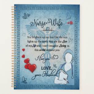 Nurse Wife Gift   Letter To Wife From Husband Planner