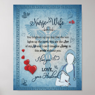 Nurse Wife Gift Letter To Wife From Husband Poster