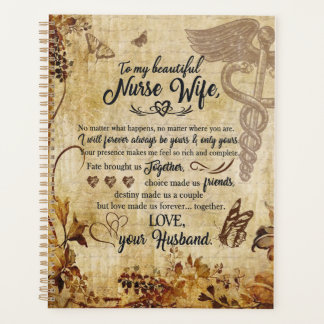 Nurse Wife Gifts | Letter To My Beautiful Wife Planner