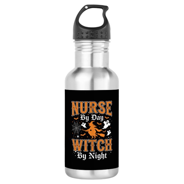Nurse Witch Halloween Design (2) 532 Ml Water Bottle (Front)