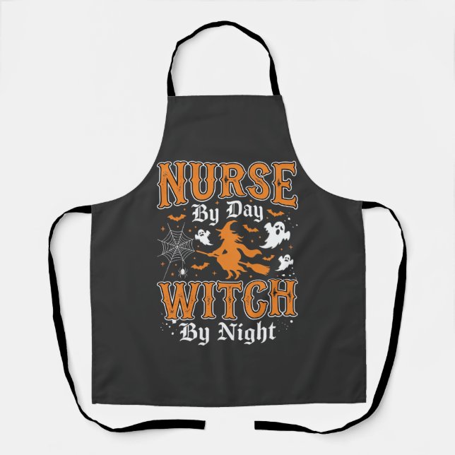 Nurse Witch Halloween Design (2) Apron (Front)