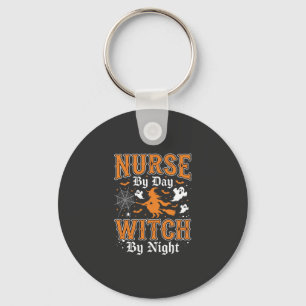 Nurse Witch Halloween Design (2) Key Ring