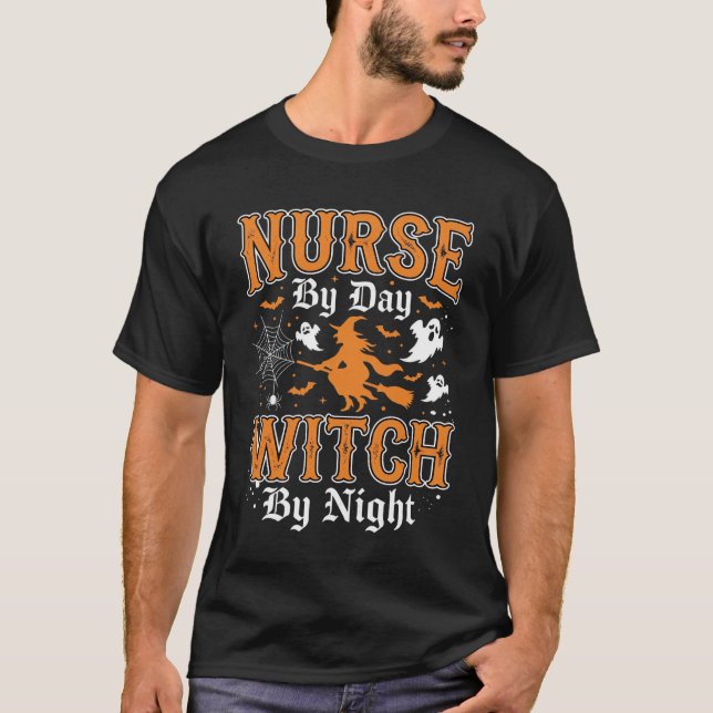 Nurse Witch Halloween Design (2) T-Shirt (Front)