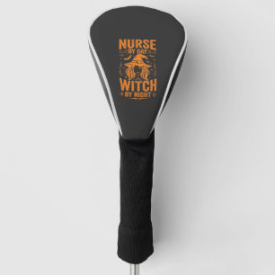 Nurse Witch Halloween Design Golf Head Cover