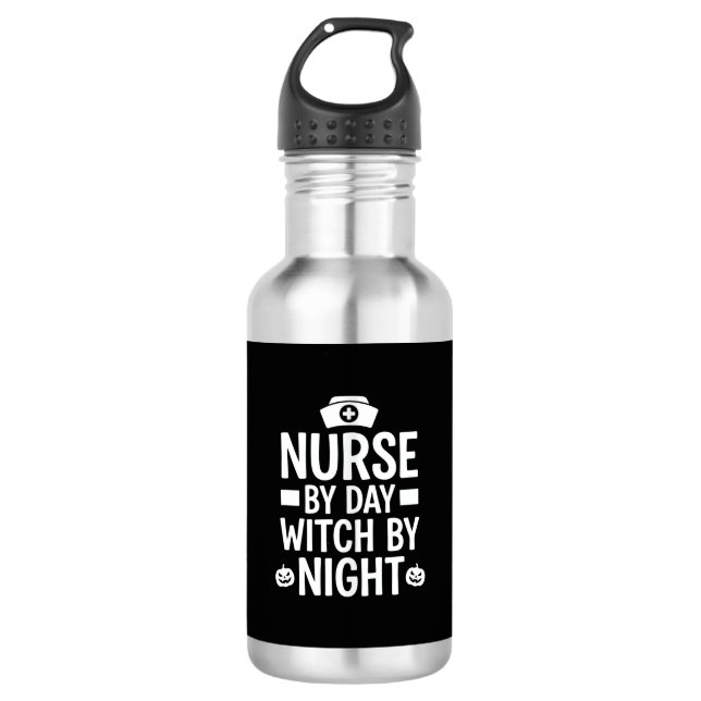 Nurse Witch Halloween Vector Design_1 532 Ml Water Bottle (Front)