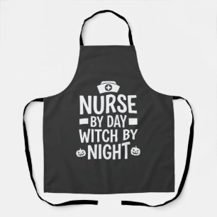 Nurse Witch Halloween Vector Design_1 Apron