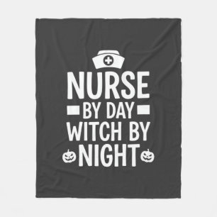 Nurse Witch Halloween Vector Design_1 Fleece Blanket