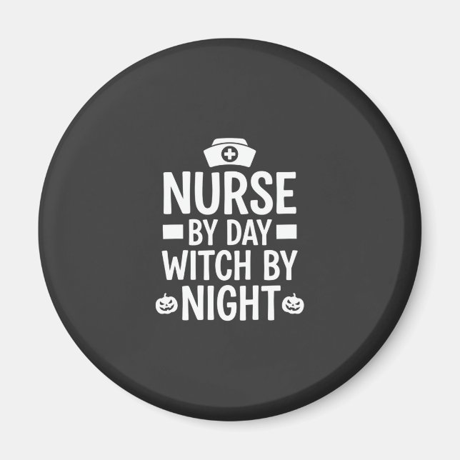 Nurse Witch Halloween Vector Design_1 Magnet (Front)