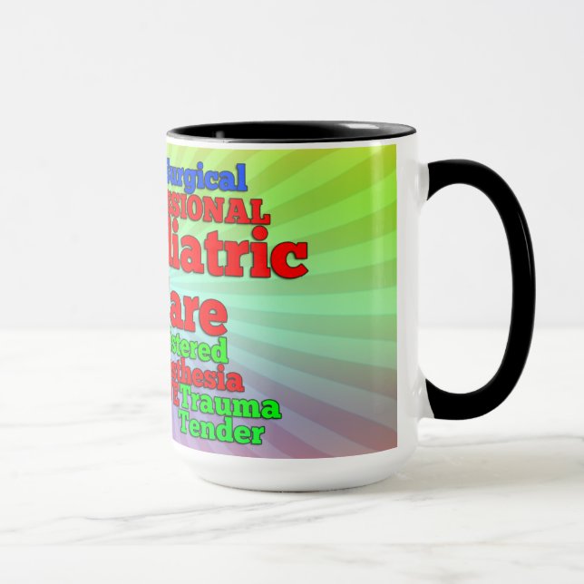 NURSE WORDS JUMBLE COFFEE MUG (Right)