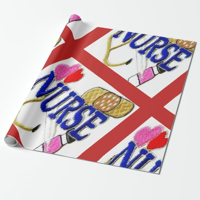"Nurse" Wrapping Paper (Unrolled)