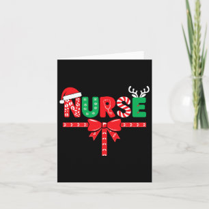Nurse Xmas Rn Lpn Cna Women Christmas  Card