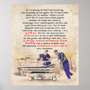 Nurse You'll Rise Inspirational & Motivational Poster