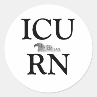 Nurseguardianlogo, ICURN Classic Round Sticker