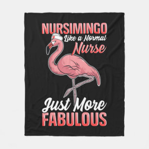 Nursemingo Like a Normal Nurse Only Awsome Nurse G Fleece Blanket