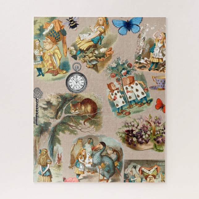  Nursery Alice Colorful 1800s Classic Wonderland  Jigsaw Puzzle (Vertical)