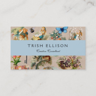  Nursery Alice Colourful 1800s Classic Wonderland  Business Card