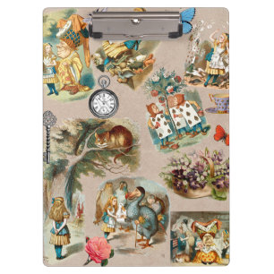  Nursery Alice Colourful 1800s Classic Wonderland  Clipboard