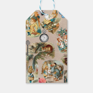 Nursery Alice Colourful 1800s Classic Wonderland Gift Tags