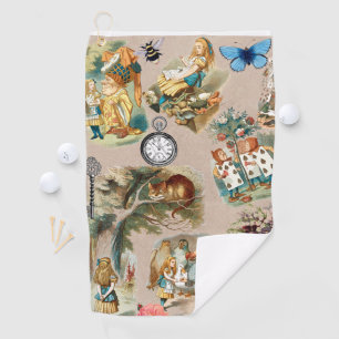  Nursery Alice Colourful 1800s Classic Wonderland  Golf Towel